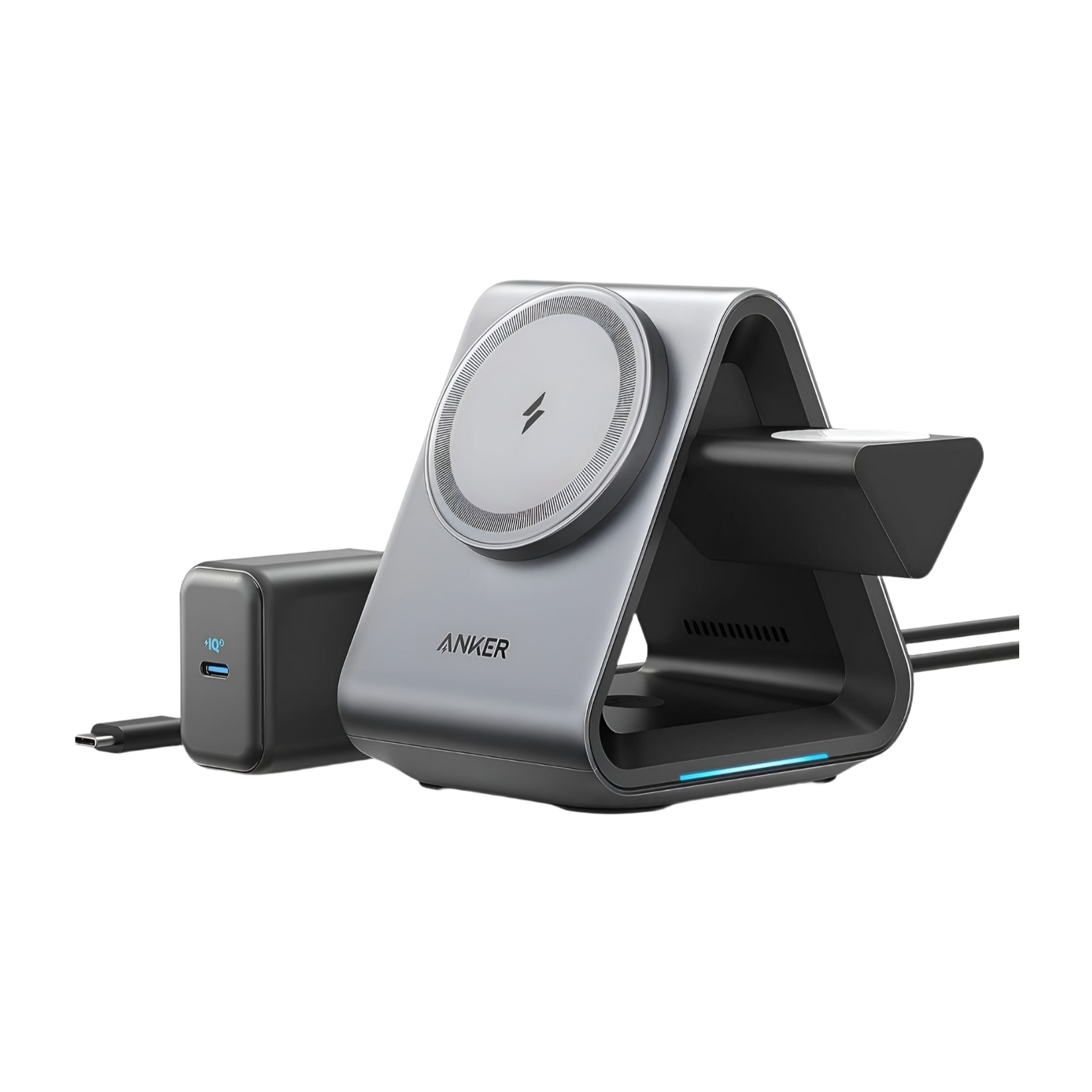 Беспроводная зарядная станция Anker 737 MagGo 3 в 1 Cube 25W (B2599)