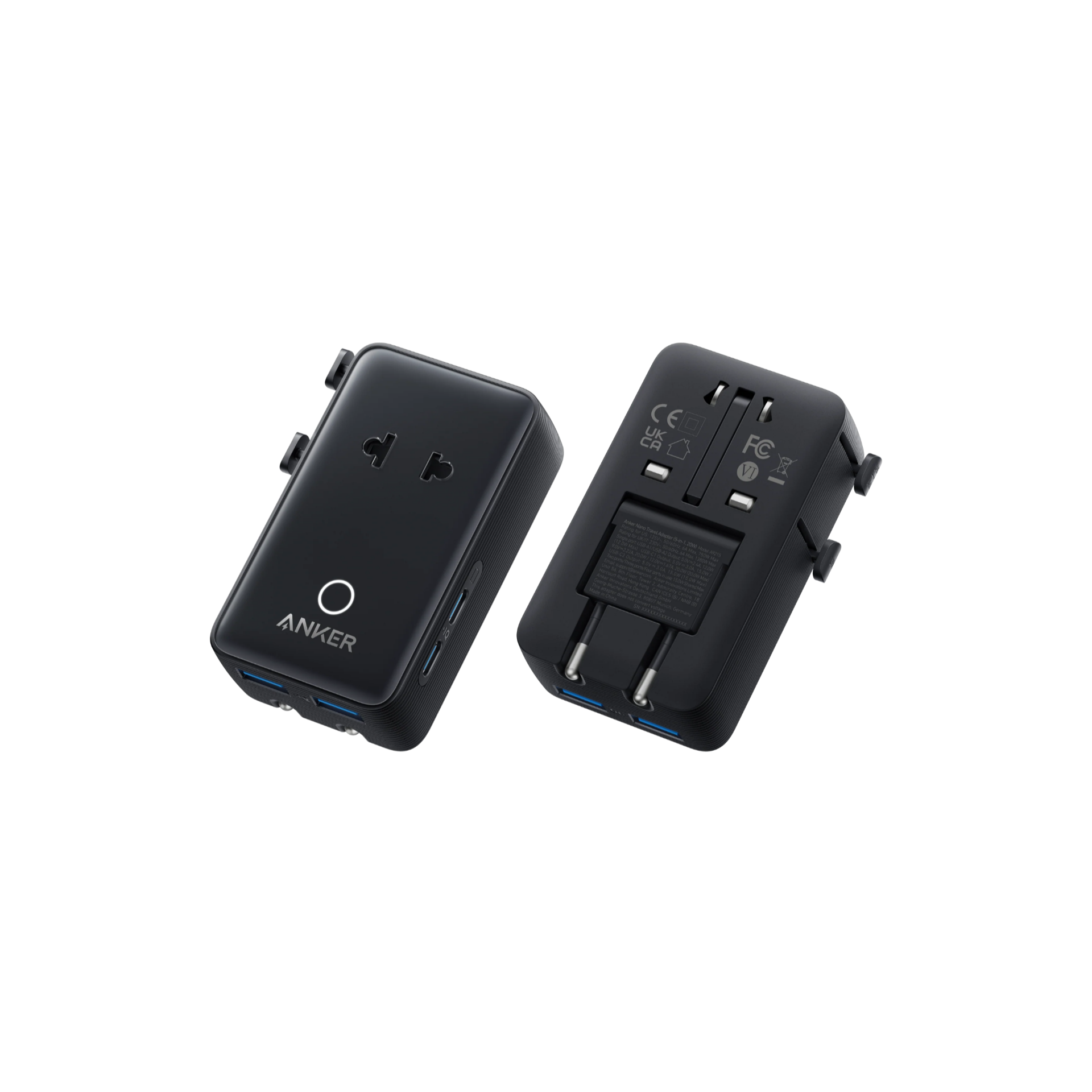 Компактный дорожный адаптер Anker Nano Travel 20W