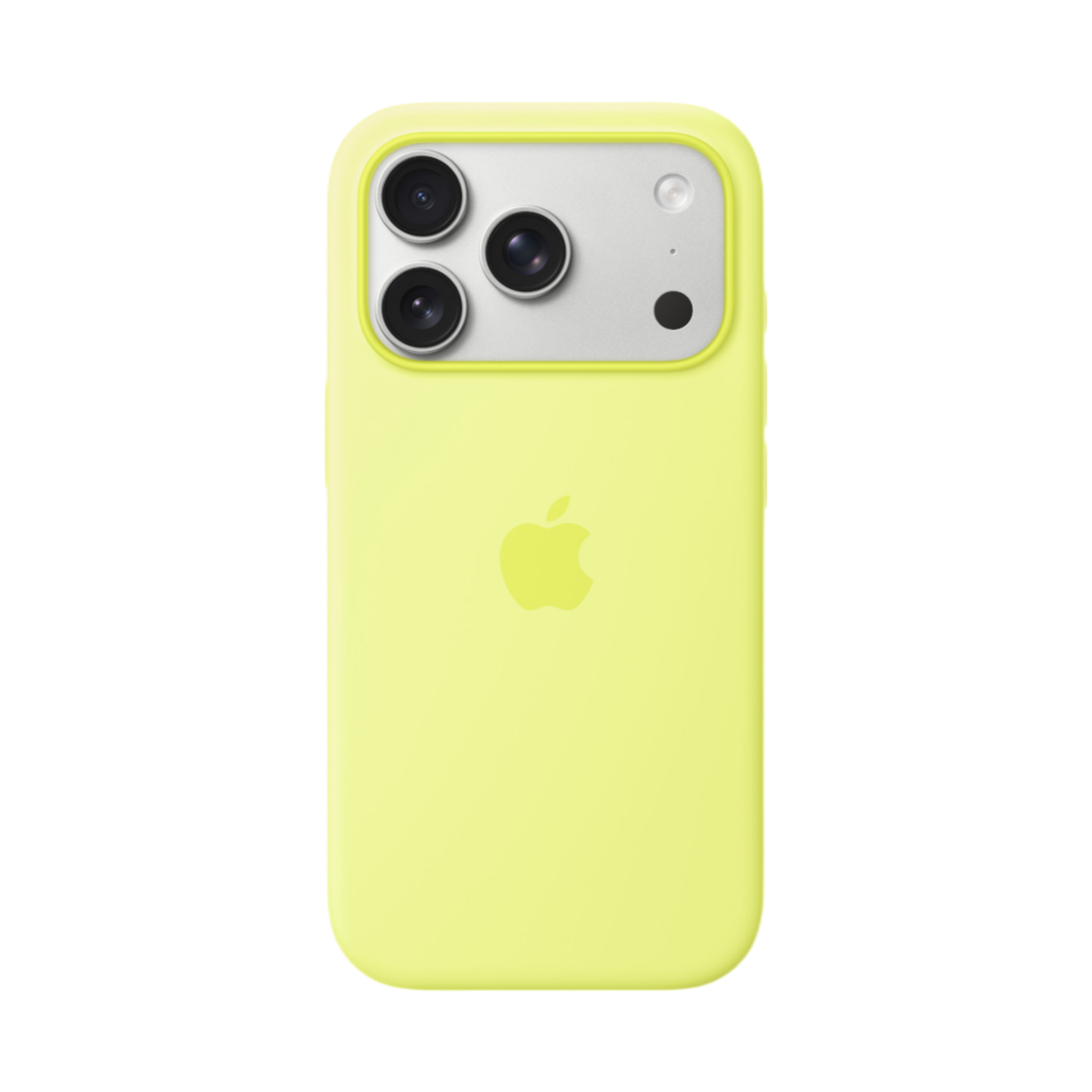 Чехол Apple Silicone Case Neon Yellow  для iPhone 17 с MagSafe