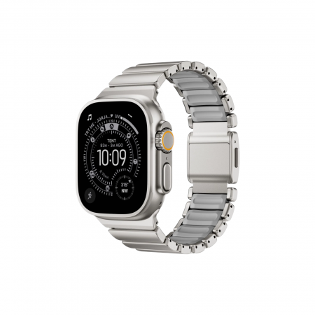 Титановый блочный ремешок REDEFINE для Apple Watch Ultra Natural Titanium 