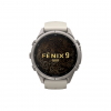 Часы Garmin Fenix 9 Pro - 43mm, inReach, Titanium with Fog Gray / Dark Sandstone Silicone Band (010-04335-80)