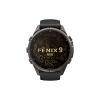 Часы Garmin Fenix 9 Pro - 43mm, inReach, Carbon Gray DLC Titanium with Black/Pebble Gray Silicone Band (010-04335-10)