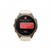 Часы Garmin Fenix 9 Pro - 43mm, No inReach, Autumn Gold Titanium with Cream/French Gray Silicone Band (010-04335-25)