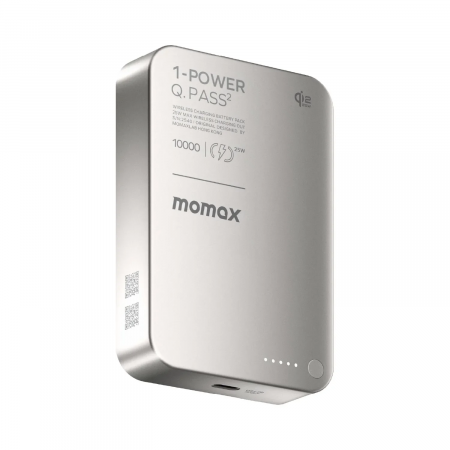 Портативное зарядное устройство на 25W Momax 1-Power IP168 Q.Pass² Qi 2