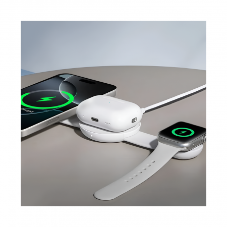 Беспроводное раскладное устройство Anker Mag-Go Charging station 3 в 1 (B25M8)
