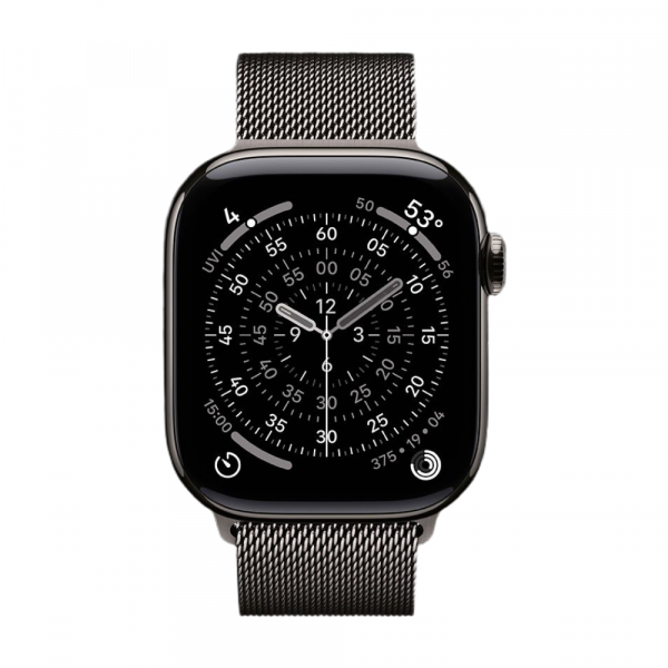 Apple Watch Series 11 46mm Slate ремешок Milanese Loop M/L