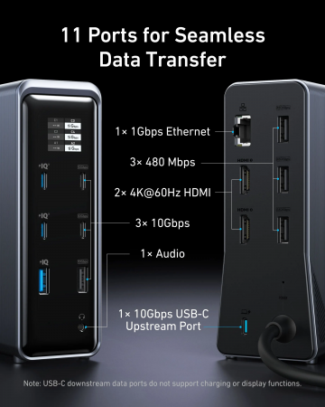 Зарядная станция Anker Prime 160W (A83B63A1)