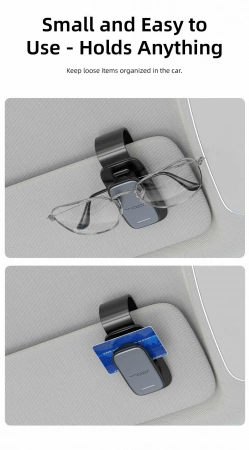 Vyvylabs Cool Drive Vehicle Eyewear Clip (VJKX-BK)