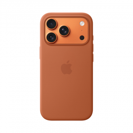 Чехол Apple Silicone Case Terra Cotta для iPhone 17 с MagSafe