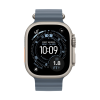 Apple Watch Ultra 3 GPS + Cellular 49mm Natural Titanium Case, Ocean Band (Anchor Blue)