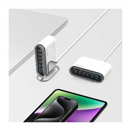 Док - станция для зарядки Momax 1-Charge Flow 120W (UM55CNW)