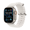Apple Watch Ultra 2 Natural Titanium Ocean Band White