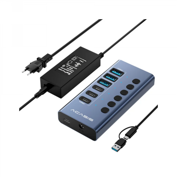 USB-хаб Acasis HB06Pro (3 USB-A + 3 USB-C)