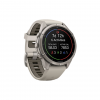 Часы Garmin Fenix 9 Pro - 43mm, inReach, Titanium with Fog Gray / Dark Sandstone Silicone Band (010-04335-80)