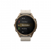 Часы Garmin Fenix 9 Pro - 43mm, inReach, Autumn Gold Titanium with Bone Leather Band (010-04335-40)