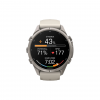 Часы Garmin Fenix 9 Pro - 43mm, inReach, Titanium with Fog Gray / Dark Sandstone Silicone Band (010-04335-80)