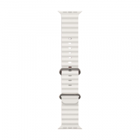 Apple Watch Ultra 2 Natural Titanium Ocean Band White