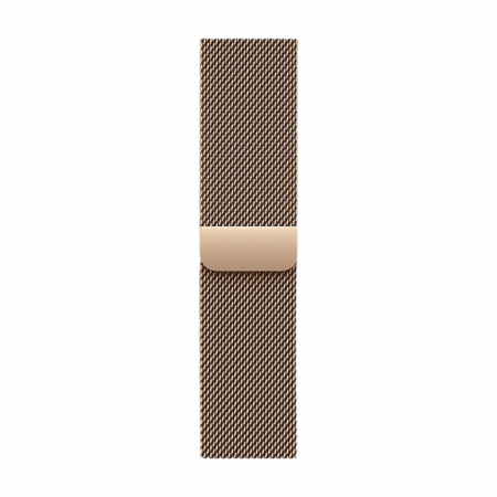 Apple Watch Series 11 46mm Gold Titanium ремешок Milanese Loop M/L