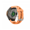 Часы Garmin Fenix 9 Pro - 43mm, No inReach, Titanium with Shell Pink/Autumn Orange Silicone Band (010-04335-06)