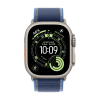 Apple Watch Ultra 3 Natural Titanium 49mm Trail Loop Blue/Bright Blue M/L