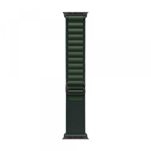 Apple Watch Ultra 2 Black Titanium Case, Alpine Loop Зелёный M