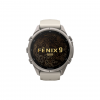Часы Garmin Fenix 9 Pro - 43mm, No inReach, Titanium with Fog Gray/Dark Sandstone Silicone Band (010-04335-85)