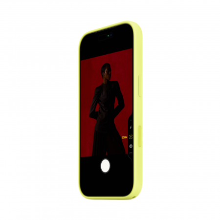 Чехол Apple Silicone Case для iPhone 17 Pro Max с MagSafe. Цвет: Neon Yellow (желтый)