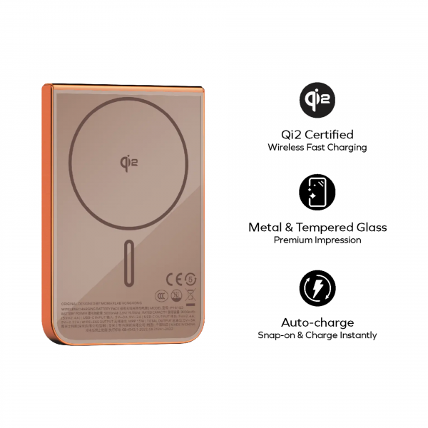 Портативное зарядное устройство Momax 1-Power S.Pass QI2 5000mAh