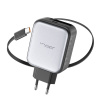 Сетевое зарядное устройство с выдвижным кабелем Vyvylabs 30W (GANXY30E)
