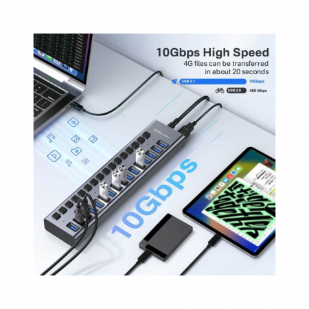 USB - хаб Acasis AC-HS716 (16 USB-A)