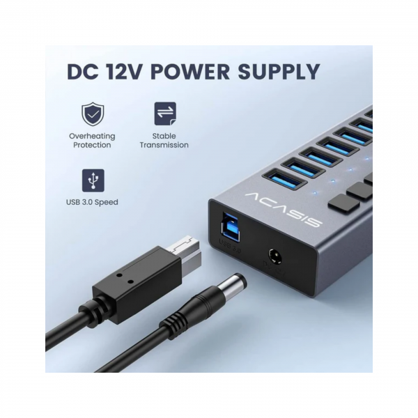 Acasis USB - хаб HS-707MG (7USB-A)