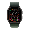 Apple Watch Ultra 2 Black Titanium Case, Alpine Loop Зелёный M