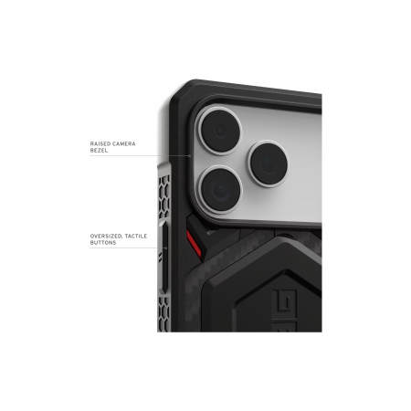Противоударный чехол UAG Monarch Pro Case iPhone 17 Carbon