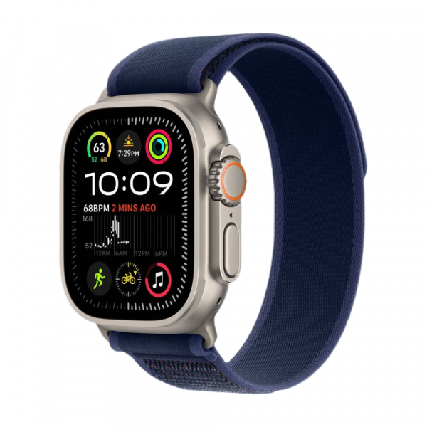 Apple Watch Ultra 2 Natural Titanium Trail Loop Синий