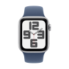 Apple Watch SE 2024 40mm Aluminium корпус ремешок Sport Band, Серебристый M/L