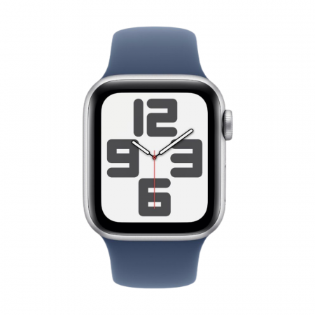 Apple Watch SE 2024 40mm Aluminium корпус ремешок Sport Band, Серебристый M/L