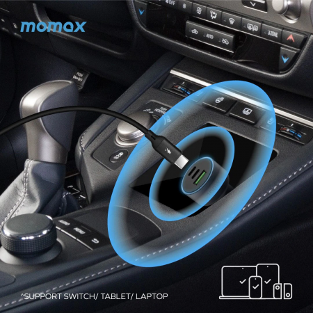 Автомобильная зарядка в прикуриватель Momax 100W (UC17E)