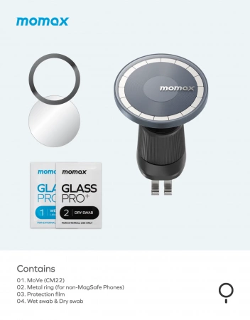 Автомобильный магнитный держатель Momax MoVe Titanium (CM22E)