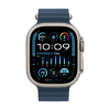 Apple Watch Ultra 2 Natural Titanium Ocean Band Blue
