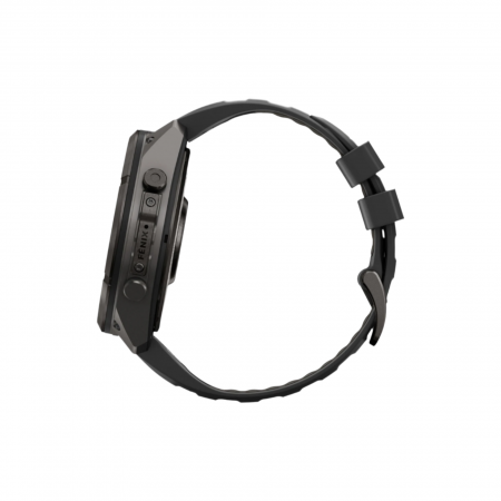Часы Garmin Fenix 9 Pro - 47mm, inReach, Carbon Gray DLC Titanium with Black/Pebble Gray Silicone Band (010-04336-10)