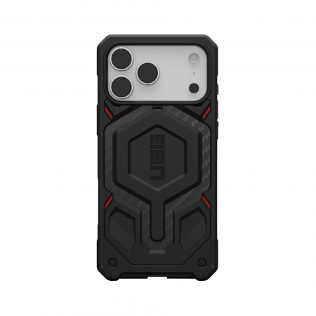 Защитный чехол UAG Monarch Pro Case iPhone 17 Carbon Black / Red
