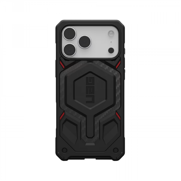 Защитный чехол UAG Monarch Pro Case iPhone 17 Carbon Black / Red