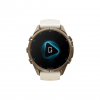 Часы Garmin Fenix 9 Pro - 43mm, inReach, Autumn Gold Titanium with Cream/French Gray Silicone Band (010-04335-20)