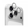 Индивидуальные защитные линзы на камеры для iPhone 17 Pro Max Silver
