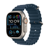 Apple Watch Ultra 2 Natural Titanium Ocean Band Blue