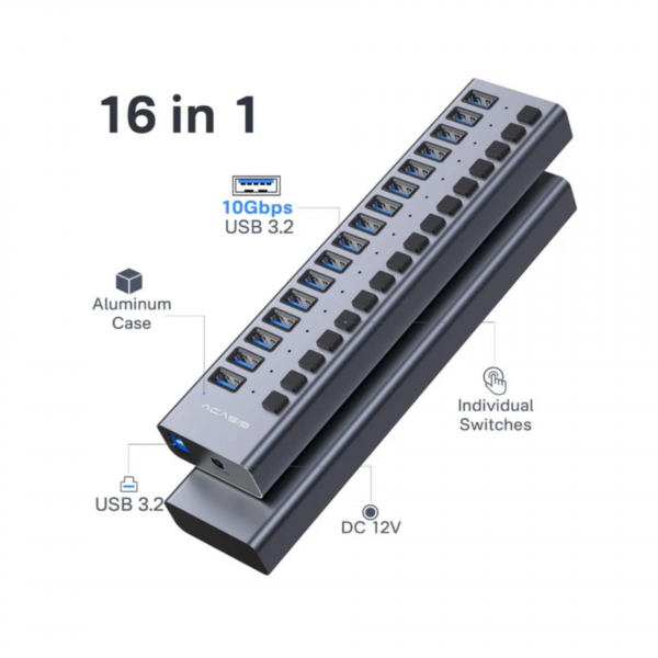 USB - хаб Acasis AC-HS716 (16 USB-A)