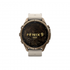 Часы Garmin Fenix 9 Pro - 43mm, inReach, Autumn Gold Titanium with Bone Leather Band (010-04335-40)