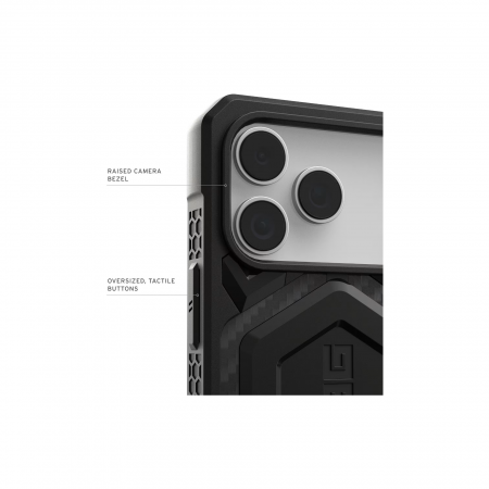Противоударный чехол UAG Monarch Pro Case iPhone 17 Carbon Fiber