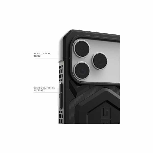 Противоударный чехол UAG Monarch Pro Case iPhone 17 Carbon Fiber