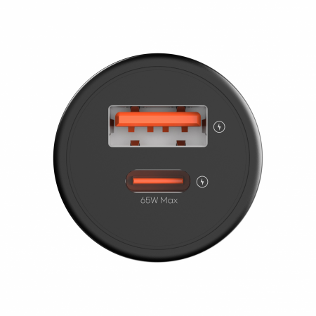 Автомобильное зарядное устройство Vyvylabs Round Dot Dual 65W (VJY65B-01)